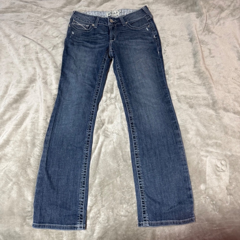 Ariat Real Denim Arrow Mastraight Jeans Medium Wash Straight Leg 29S